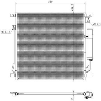 350502 Kondensator, Klimaanlage EASY FIT