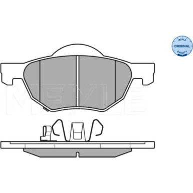 025 237 2017/W Bremsbelagsatz, Scheibenbremse MEYLE-ORIGINAL: True to OE.