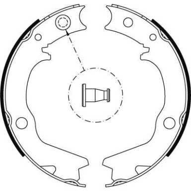 GS8479 Bremsbackensatz, Feststellbremse