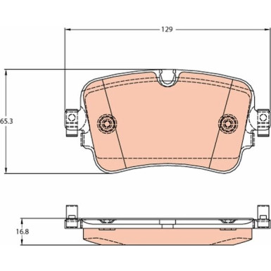 GDB2131 Bremsbelagsatz, Scheibenbremse