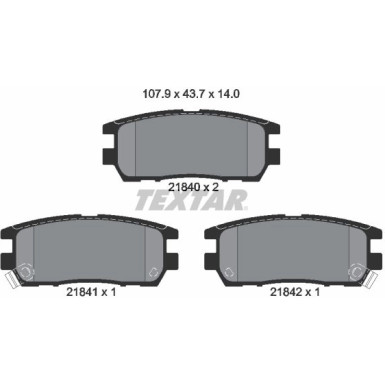 2184002 Bremsbelagsatz, Scheibenbremse