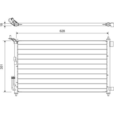 Valeo | Kondensator, Klimaanlage | 817836