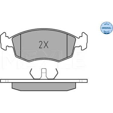 Meyle Bremsbelagsatz, Scheibenbremse MEYLE-ORIGINAL: True to OE 025 209 0818 Meyle Bremsbelagsatz, Scheibenbremse MEYLE-ORIGINAL: True to OE 025 209 0818