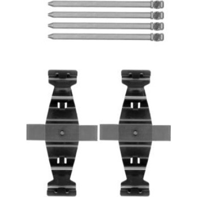 Hella | Zubehörsatz, Scheibenbremsbelag | 8DZ 355 204-241