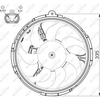 47505 Lüfter, Motorkühlung