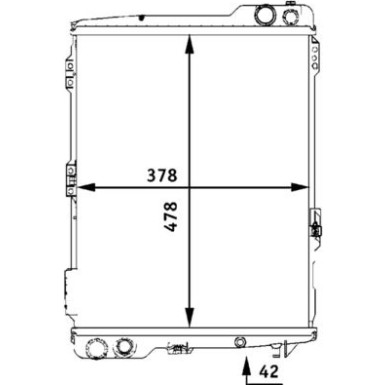 Mahle | Kühler, Motorkühlung | CR 254 000S