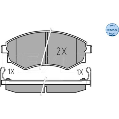 Meyle Bremsbelagsatz, Scheibenbremse MEYLE-ORIGINAL: True to OE 025 217 2517/W