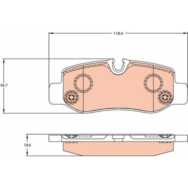 GDB2102 Bremsbelagsatz, Scheibenbremse