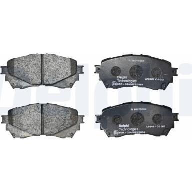 LP2487 Bremsbelagsatz, Scheibenbremse