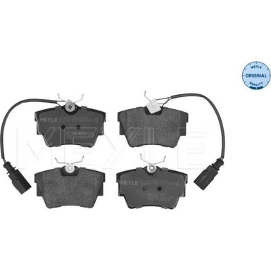 025 232 2416/W Bremsbelagsatz, Scheibenbremse MEYLE-ORIGINAL: True to OE.