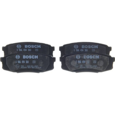 BOSCH | Bremsbelagsatz, Scheibenbremse | 0 986 494 380