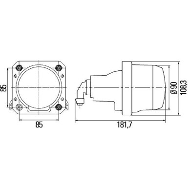 Hella | Hauptscheinwerfer | 1BL 009 999-041