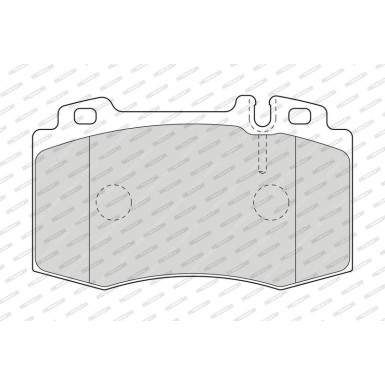 Ferodo | Bremsbelagsatz, Scheibenbremse | FDB1661