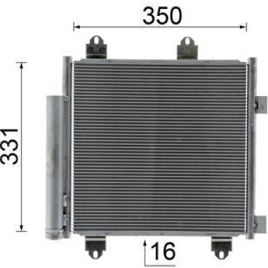 AC 899 000S Kondensator, Klimaanlage BEHR AC 899 000S Kondensator, Klimaanlage BEHR
