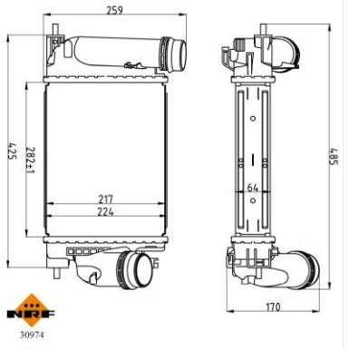 30974 Ladeluftkühler 30974 Ladeluftkühler