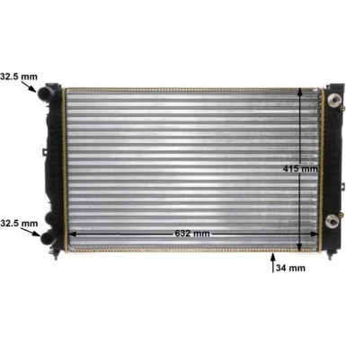CR 132 000S Kühler, Motorkühlung BEHR