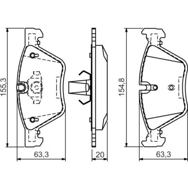 0 986 494 118 Bremsbelagsatz, Scheibenbremse