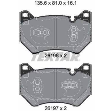 2619601 Bremsbelagsatz, Scheibenbremse