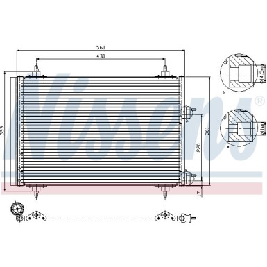 94570 Kondensator, Klimaanlage ** FIRST FIT **