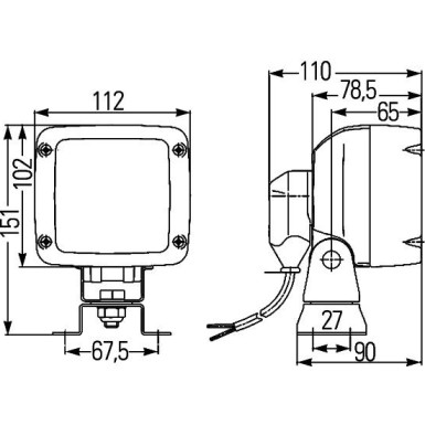Hella | Arbeitsscheinwerfer | 1GA 996 150-021