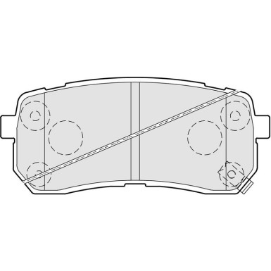 Valeo | Bremsbelagsatz, Scheibenbremse | 301308