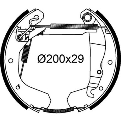 554983 Bremsbackensatz