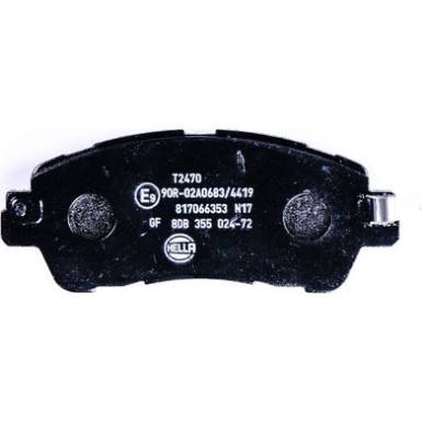 Hella | Bremsbelagsatz, Scheibenbremse | 8DB 355 024-721
