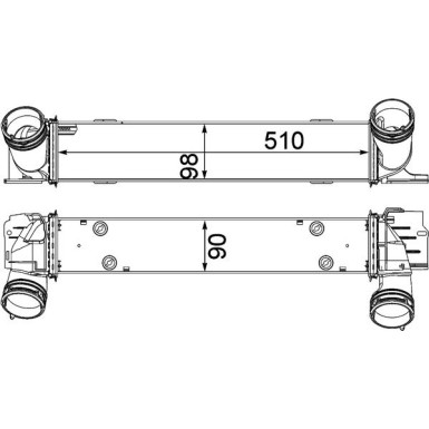 CI 146 000P Ladeluftkühler BEHR *** PREMIUM LINE *** CI 146 000P Ladeluftkühler BEHR *** PREMIUM LINE ***