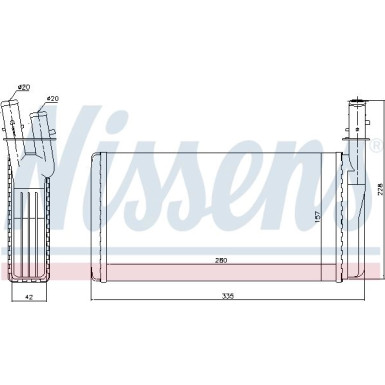 70016 Wärmetauscher, Innenraumheizung