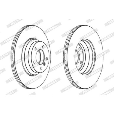 Ferodo | Bremsscheibe | DDF1535C-1