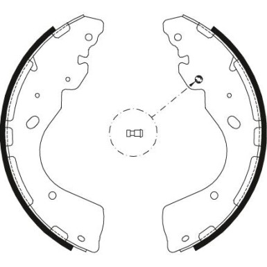 GS8797 Bremsbackensatz