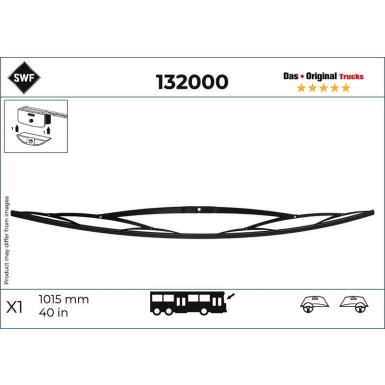 SWF Wischblatt Scheibenwischer DAS ORIGINAL TRUCKS 132000