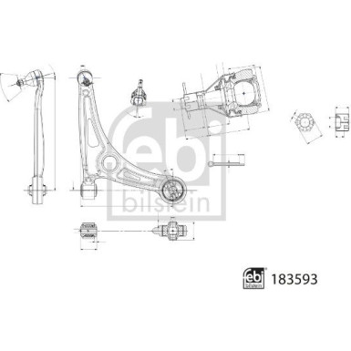 FEBI BILSTEIN 183593 Querlenker, Lenker, Radaufhängung