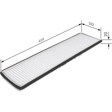 BOSCH 1 987 435 024 Innenraumfilter