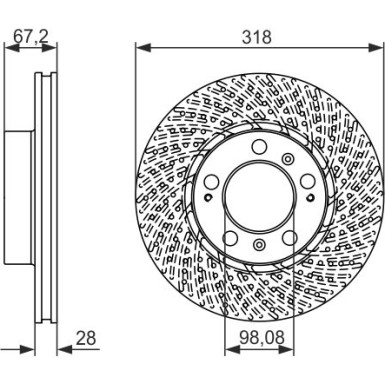 0 986 479 550 Bremsscheibe