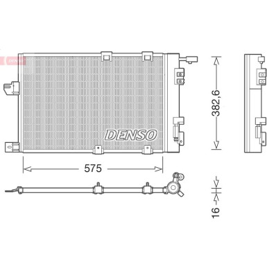 Denso | Kondensator, Klimaanlage | DCN20038
