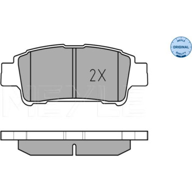 025 236 4616/W Bremsbelagsatz, Scheibenbremse MEYLE-ORIGINAL: True to OE.