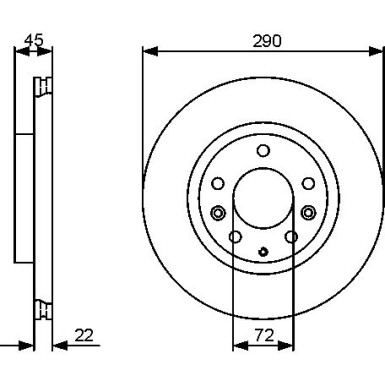 BOSCH | Bremsscheibe | 0 986 479 474