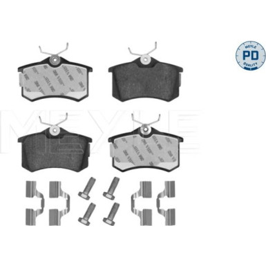 Meyle Bremsbelagsatz, Scheibenbremse MEYLE-PD: Advanced performance and design 025 209 6115/PD Meyle Bremsbelagsatz, Scheibenbremse MEYLE-PD: Advanced performance and design 025 209 6115/PD