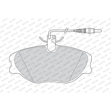 Ferodo Bremsbelagsatz, Scheibenbremse PREMIER ECO FRICTION FVR1000