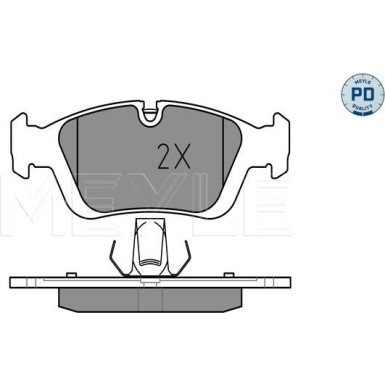 Meyle Bremsbelagsatz, Scheibenbremse MEYLE-PD: Advanced performance and design 025 232 8717/PD