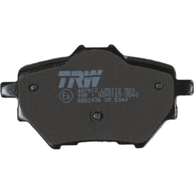 TRW Bremsbelagsatz, Scheibenbremse COTEC GDB2036 TRW Bremsbelagsatz, Scheibenbremse COTEC GDB2036