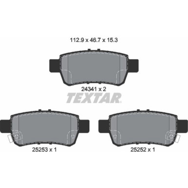 2434101 Bremsbelagsatz, Scheibenbremse Q+