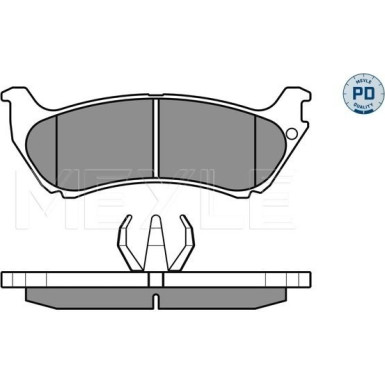 Meyle Bremsbelagsatz, Scheibenbremse MEYLE-PD: Advanced performance and design 025 231 9017/PD