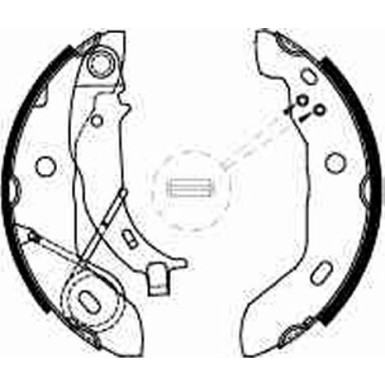 GS8627 Bremsbackensatz