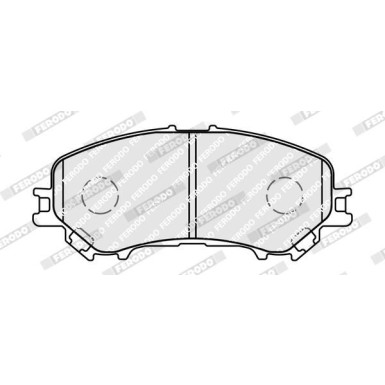 Ferodo | Bremsbelagsatz, Scheibenbremse | FDB4843 Ferodo | Bremsbelagsatz, Scheibenbremse | FDB4843