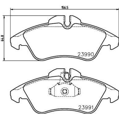 Hella | Bremsbelagsatz, Scheibenbremse | 8DB 355 014-481