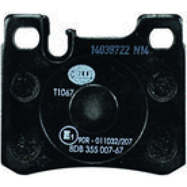 Hella | Bremsbelagsatz, Scheibenbremse | 8DB 355 007-671