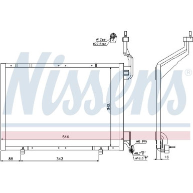 940287 Kondensator, Klimaanlage