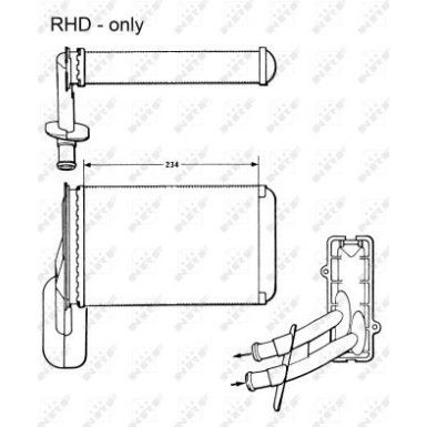 58623 Wärmetauscher, Innenraumheizung